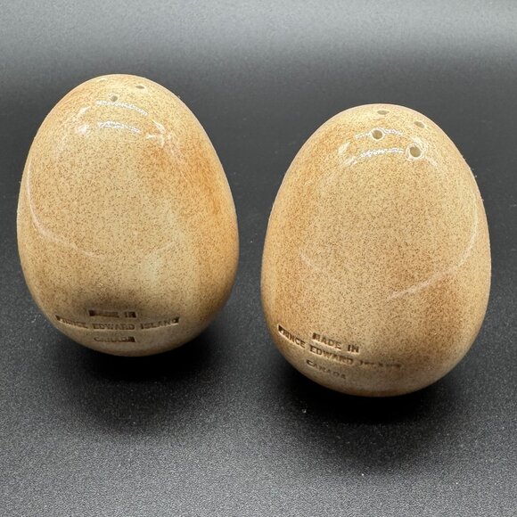 Vintage Ceramic Anthropomorphic Potatoes Salt and Pepper Shakers Kitsch - Picture 2 of 6